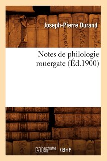 Front cover_Notes de Philologie Rouergate (Éd.1900)
