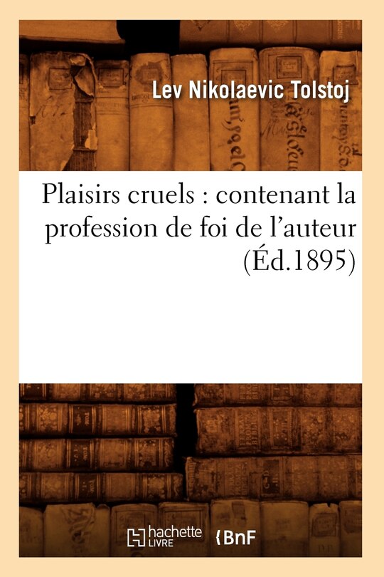 Front cover_Plaisirs cruels