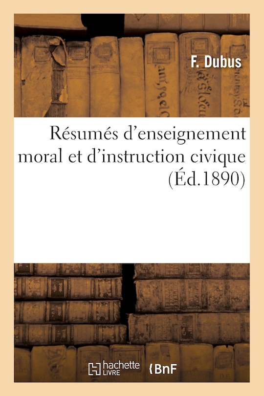 Front cover_Résumés d'Enseignement Moral Et d'Instruction Civique