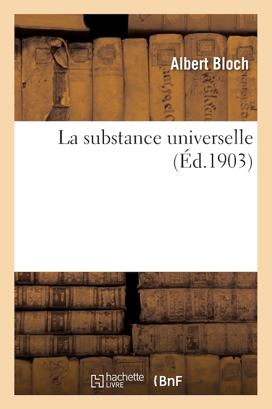 Front cover_La Substance Universelle