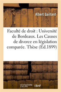 Front cover_Les Causes de Divorce En Législation Comparée. Thèse Pour Le Doctorat