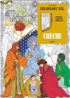 Couverture_Coloriage XXL : crèche