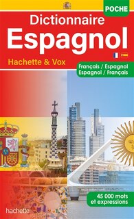 Couverture_Dictionnaire de poche Hachette & Vox : français-espagnol, espagnol-français : 45.000 mots et expressions