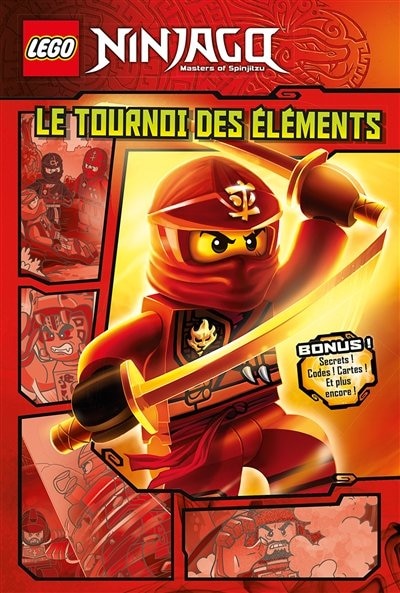 Couverture_Lego Ninjago 01 Le tournoi des éléments