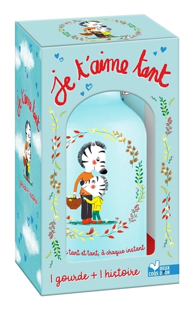 Je t'aime tant -coffret avec gourde