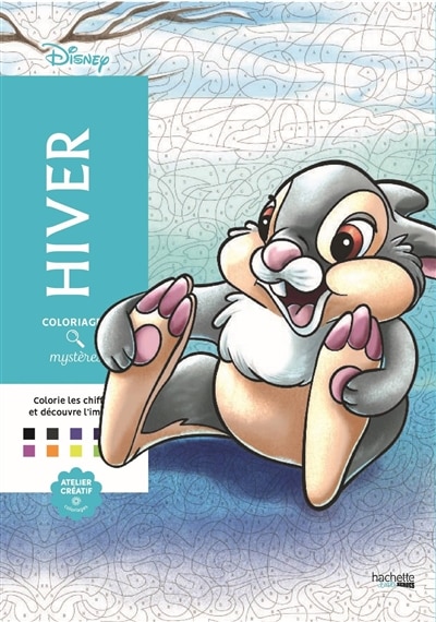 Front cover_Coloriages mystères Disney Hiver