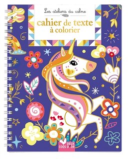 Cahier de texte a colorier