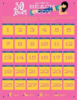 Poster bucket list -beach body