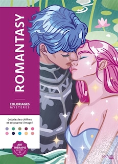 Couverture_Coloriages mystères : Romantasy : Colorie les chiffres et découvre l'image