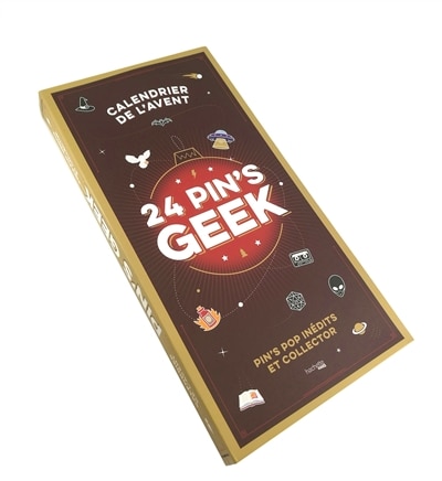 Calendrier de l'avent -24 pin's geek