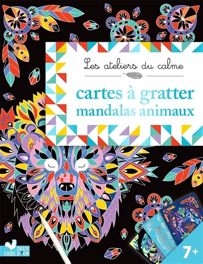 Front cover_Cartes a gratter mandalas animaux