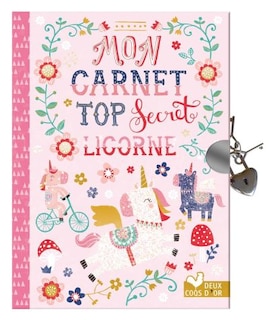 Couverture_Mon carnet top secret licorne