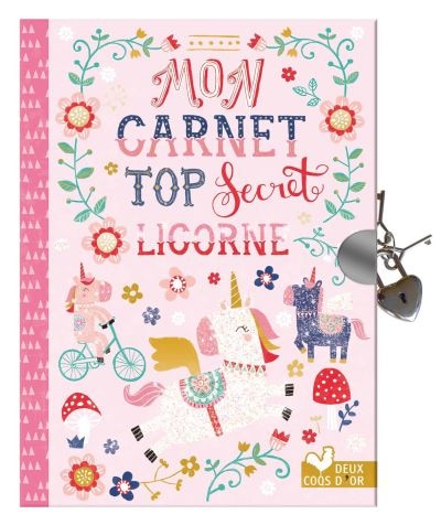 Couverture_Mon carnet top secret licorne