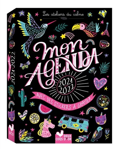 Front cover_Mon Agenda 2021-2022.. Stickers A Gratter