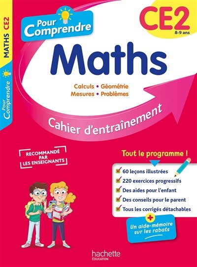 Front cover_Pour comprendre, maths CE2, 8-9 ans