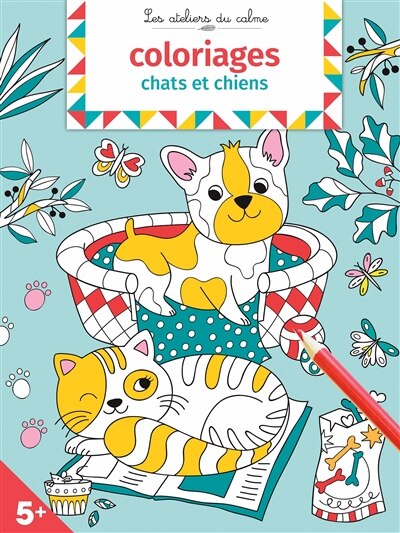 Front cover_Coloriages chats et chiens