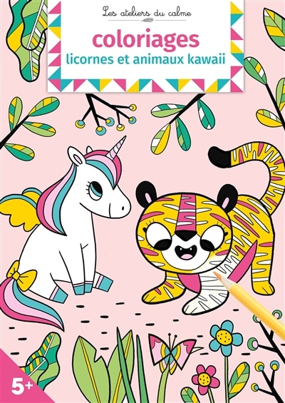 Couverture_Coloriages licornes et animaux kawaii