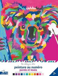 Peinture au numéro: panda et koala