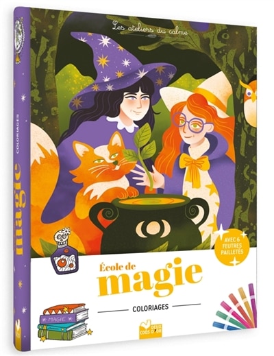 Couverture_Coloriages Ecole de magie