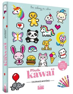 Front cover_Coloriages Pixel kawaii