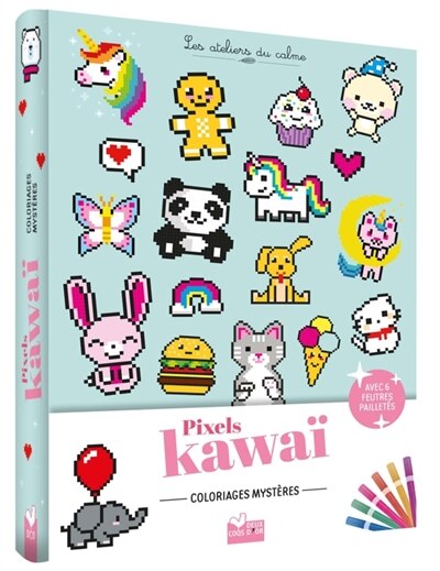 Front cover_Coloriages Pixel kawaii