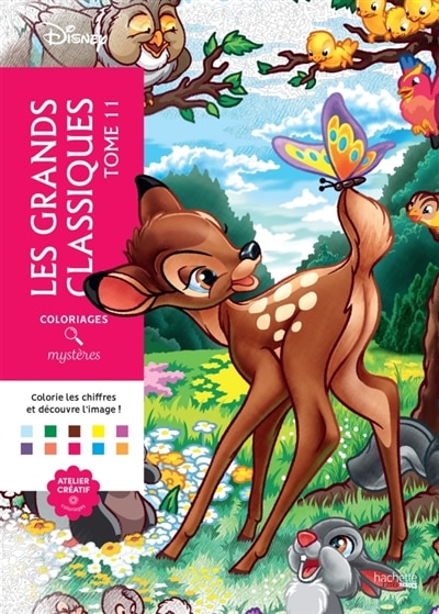 Front cover_Coloriages mystères Disney  Les grands classiques Tome 11