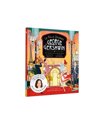 Couverture_La folle journée de George Gershwin : un conte musical jazz inspiré par Un américain à Paris