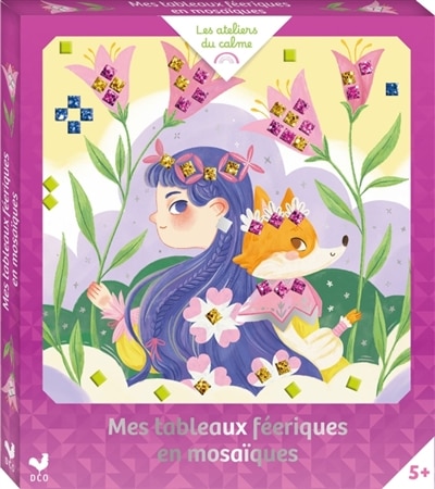 Front cover_Mes tableaux féeriques en mosaïques : boîte avec accessoires