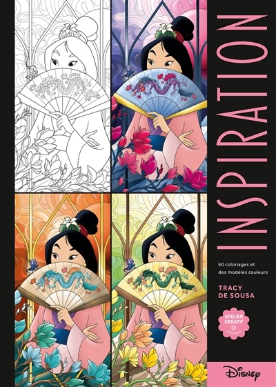 Couverture_Inspiration Disney : 60 coloriages et des modèles couleurs