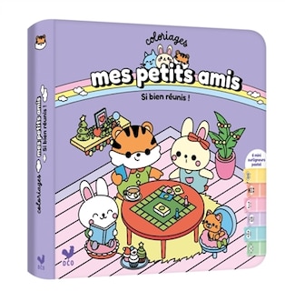 Front cover_Coloriages mes petits amis   si bien reunis