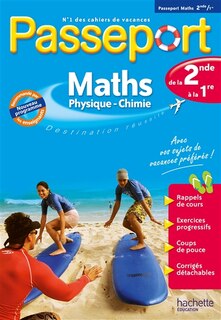 Front cover_Passeport maths, physique chimie, de la 2de à la 1re