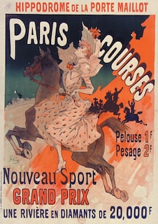 Couverture_Carnet Ligné Affiche Hippodrome Porte Maillot Paris