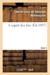 Front cover_L'Esprit Des Lois