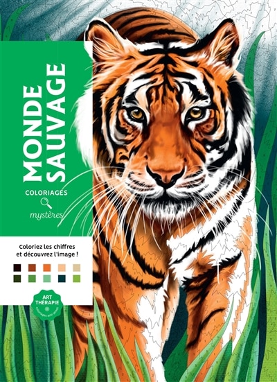 Front cover_Monde sauvage : coloriages mystères