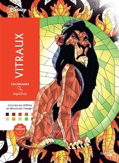 Front cover_Coloriages mystères Disney Vitraux