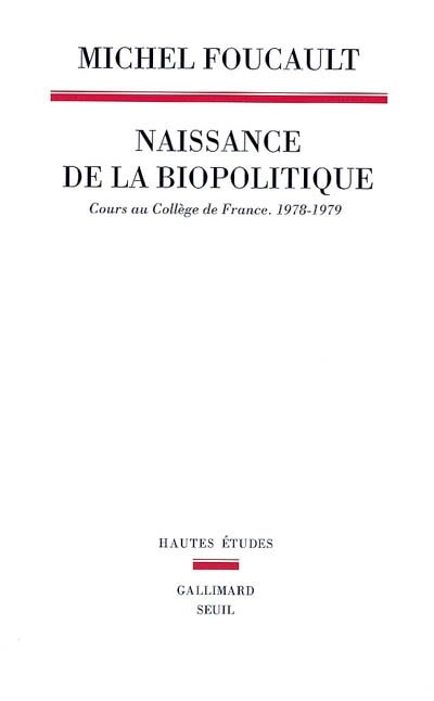 Front cover_Naissance de la biopolitique