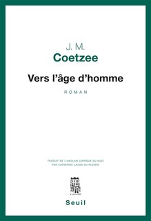 Front cover_Vers l'âge d'homme