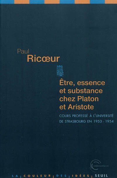 Couverture_Etre, essence et substance chez Platon et Aristote