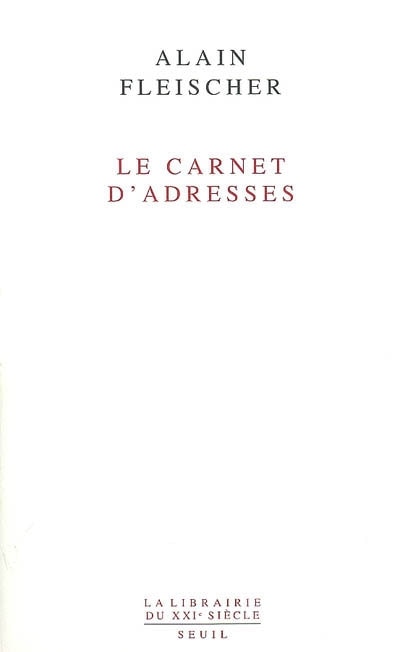 Front cover_Le Carnet d'adresses