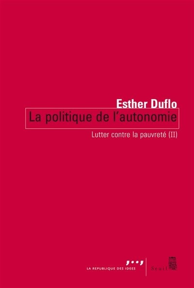 Front cover_La politique de l'autonomie