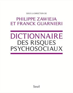 Front cover_Dictionnaire des risques psychosociaux