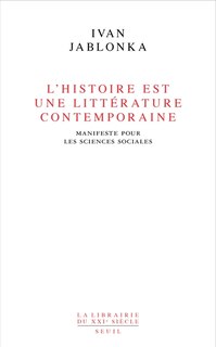 Front cover_Histoire est une littérature contemporaine (L')