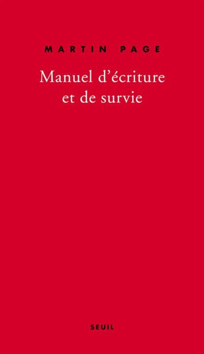 Front cover_Manuel d'&eacute;criture et de survie