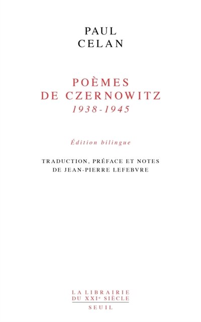 Couverture_Po&egrave;mes de Czernowitz (1938-1945)