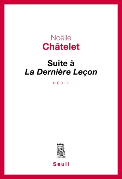 Front cover_Suite à La dernière leçon