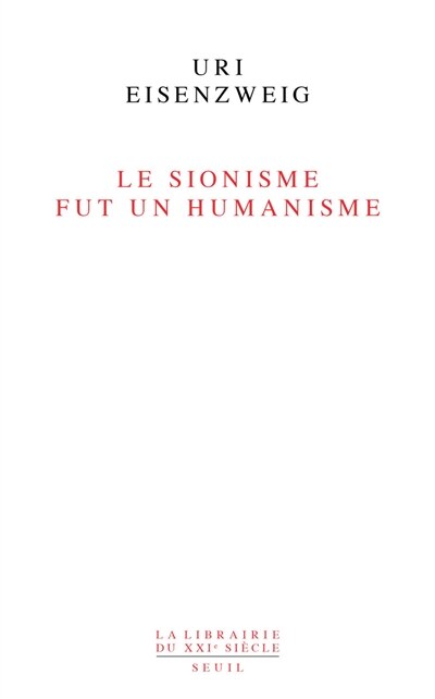 Front cover_Le sionisme fut un humanisme