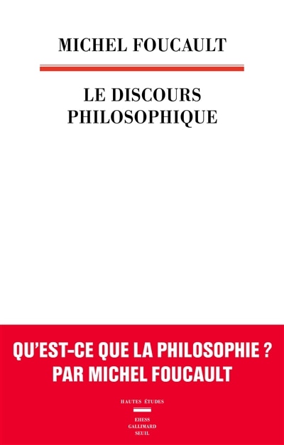 Front cover_Le discours philosophique