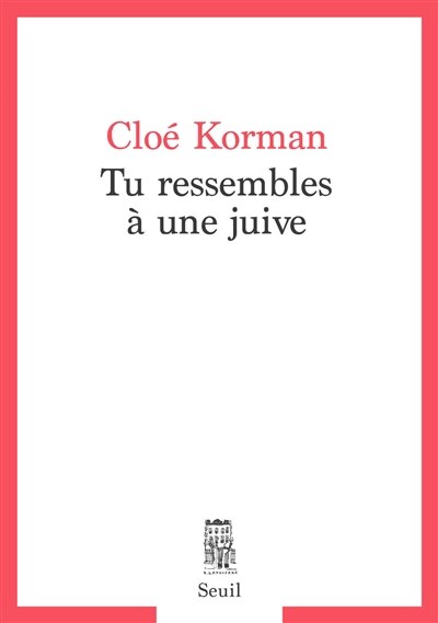 Front cover_TU RESSEMBLES À UNE JUIVE