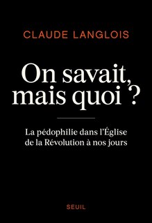 Front cover_On savait, mais quoi ?