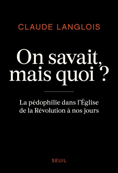 Front cover_On savait, mais quoi ?